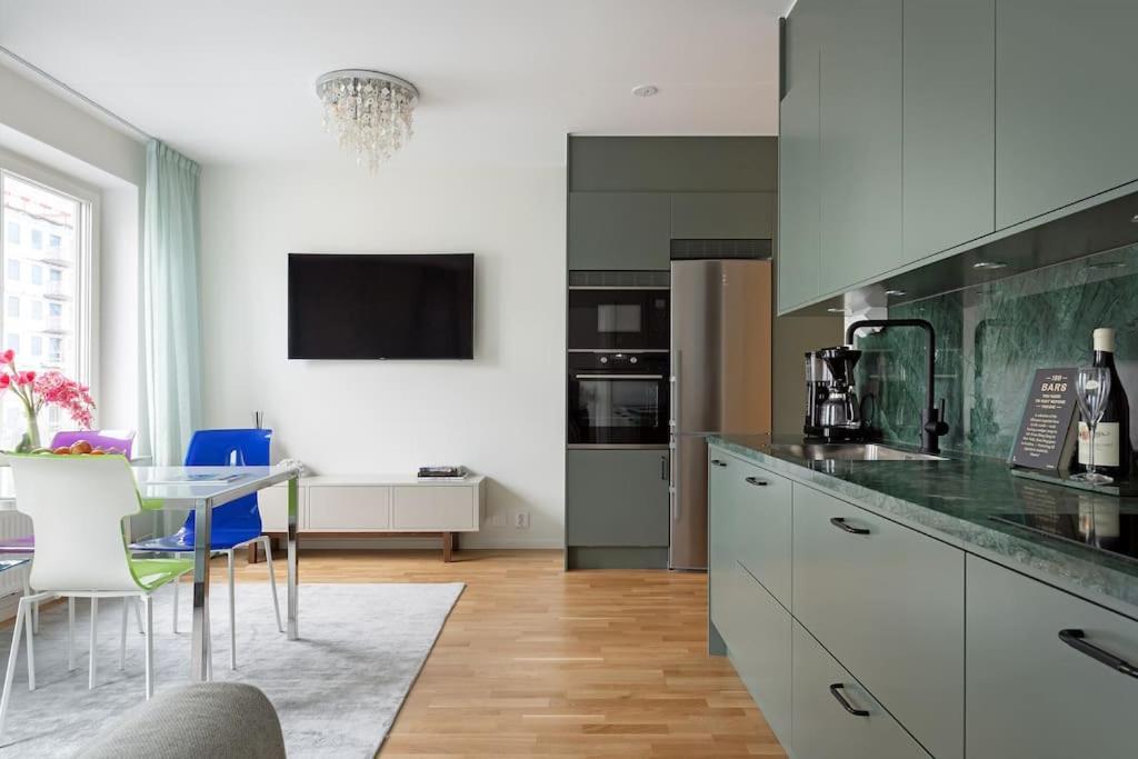 Апартаменты Modern Elegance I Hagastaden Стокгольм Экстерьер фото
