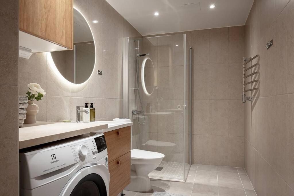 Апартаменты Modern Elegance I Hagastaden Стокгольм Экстерьер фото
