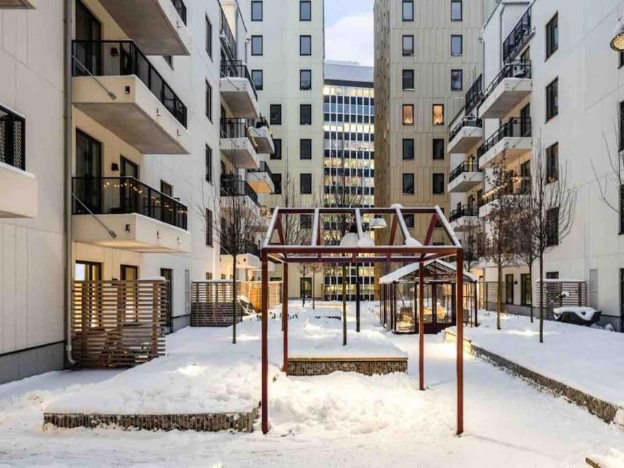 Апартаменты Modern Elegance I Hagastaden Стокгольм Экстерьер фото
